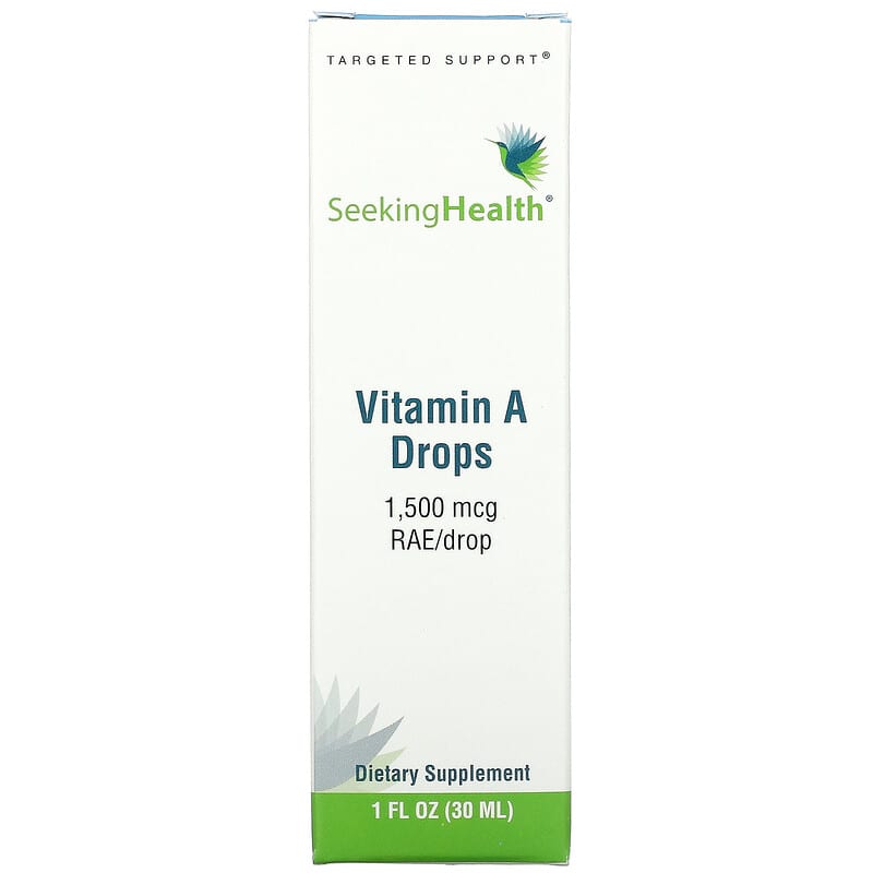 Seeking Health Vitamin A Drops 1.500 mcg RAE/Drop 1 fl oz (30 ml) 8 Thực phẩm chức năng Seeking Health Vitamin A Drops 1.500 mcg RAE/Drop 1 fl oz (30 ml) 810007521282