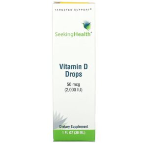 Thực phẩm chức năng Seeking Health Vitamin D Drops 50 mcg (2.000 IU) 1 fl oz (30 ml) 810007521336