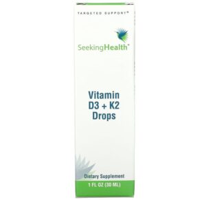 Thực phẩm chức năng Seeking Health Vitamin D3 + K2 Drops 1 fl oz (30 ml) 810007521350