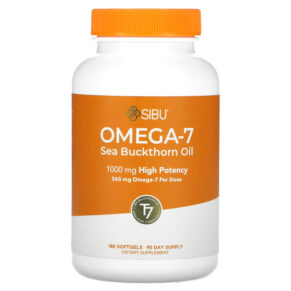 Thực phẩm chức năng Sibu Beauty Omega-7 Sea Buckthorn Oil 500 mg 180 Softgels 858180002617