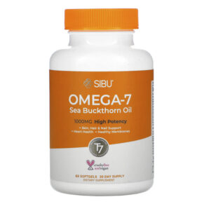 Thực phẩm chức năng Sibu Beauty Sea Berry Therapy Omega-7 Support Sea Buckthorn Oil 60 Softgels 858180002037