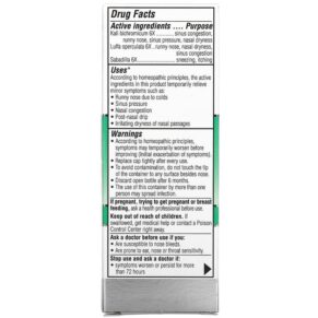 Thực phẩm bổ sung Similasan Sinus Relief Nasal Mist 0.68 fl oz (20 ml) 094841254166