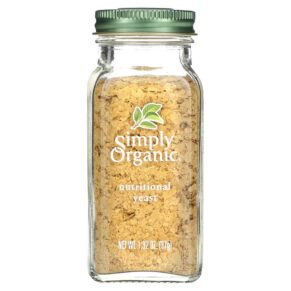 Thực phẩm chức năng Simply Organic Organic Nutritional Yeast 1.32 oz (37 g) 089836195609