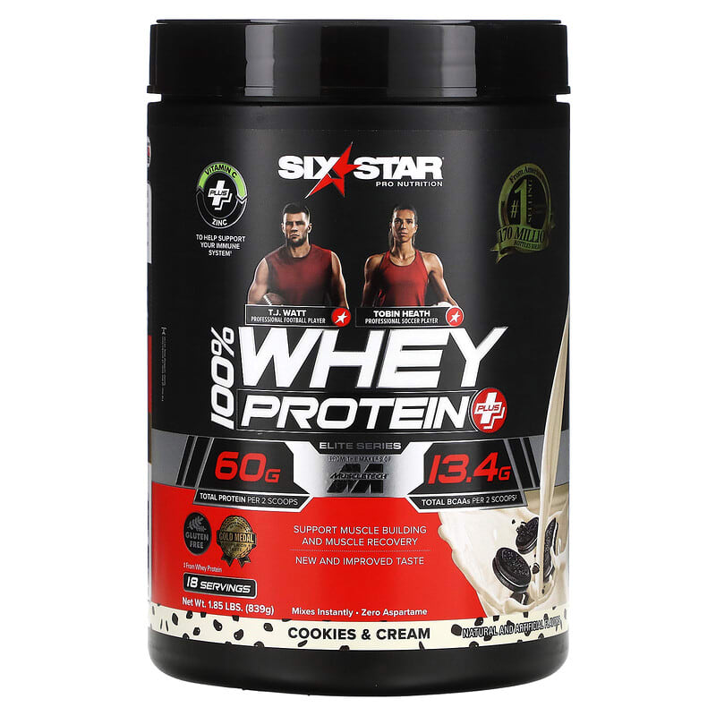Six Star Elite Series 100% Whey Protein Plus Cookies & Cream 1.85 lbs (839 g) 8 Thực phẩm chức năng Six Star Elite Series 100% Whey Protein Plus Cookies & Cream 1.85 lbs (839 g) 631656716740