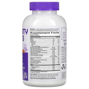 Thực phẩm bổ sung SmartyPants Adult Formula and Fiber Lemon Strawberry Banana and Orange 180 Gummies 851356004088