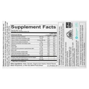 Thực phẩm bổ sung SmartyPants Baby Multi & DHA Ages 6-24 Months 1 fl oz (30 ml) 817053022299