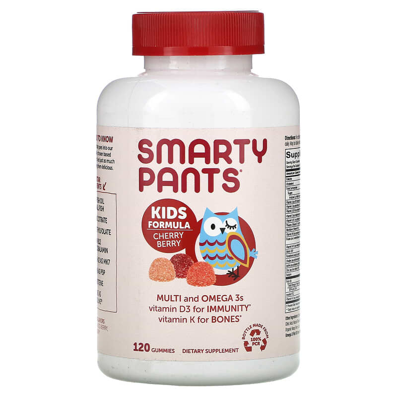 SmartyPants Kids Formula Multi and Omega 3s Cherry Berry 120 Gummies 8 Thực phẩm chức năng SmartyPants Kids Formula Multi and Omega 3s Cherry Berry 120 Gummies 817053020561