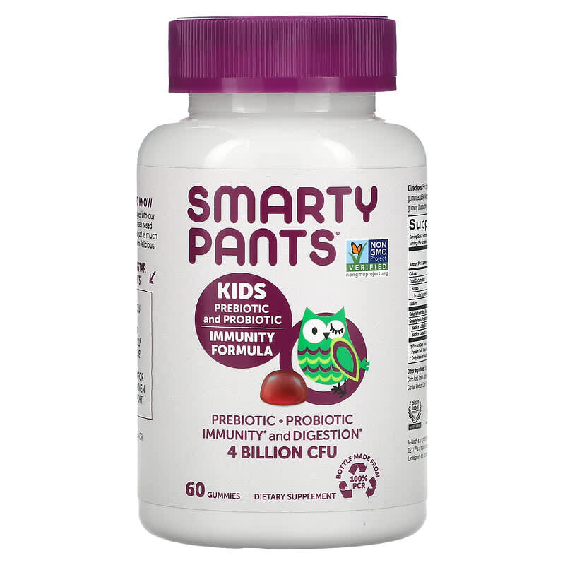 SmartyPants Kids Prebiotic and Probiotic Immunity Formula Grape 2 Billion CFU 60 Gummies 8 Thực phẩm chức năng SmartyPants Kids Prebiotic and Probiotic Immunity Formula Grape 2 Billion CFU 60 Gummies 817053020011