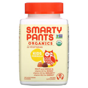 Thực phẩm chức năng SmartyPants Organics Kids Formula Cherry and Mixed Berry 120 Vegetarian Gummies 817053020790