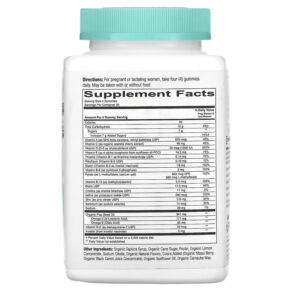 Thực phẩm bổ sung SmartyPants Organics Prenatal Formula Grape Blueberry and Mixed Berry 120 Vegetarian Gummies 817053020806