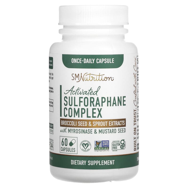SMNutrition Activated Sulforaphane Complex with Myrosinase & Mustard Seed 60 Capsules 8 Thực phẩm chức năng SMNutrition Activated Sulforaphane Complex with Myrosinase & Mustard Seed 60 Capsules 850005458166
