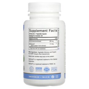 Thực phẩm bổ sung SMNutrition DIM + BioPerine 200 mg 60 Capsules 850005458005