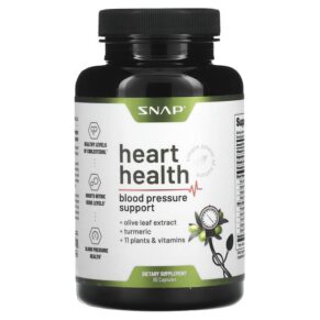 Thực phẩm chức năng Snap Supplements Heart Health 90 Capsules 850039253195