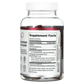 Snap Supplements Nitric Oxide Gummies Sugar-Free 60 Gummies 3 Thực phẩm bổ sung Snap Supplements Nitric Oxide Gummies Sugar-Free 60 Gummies 850039253317