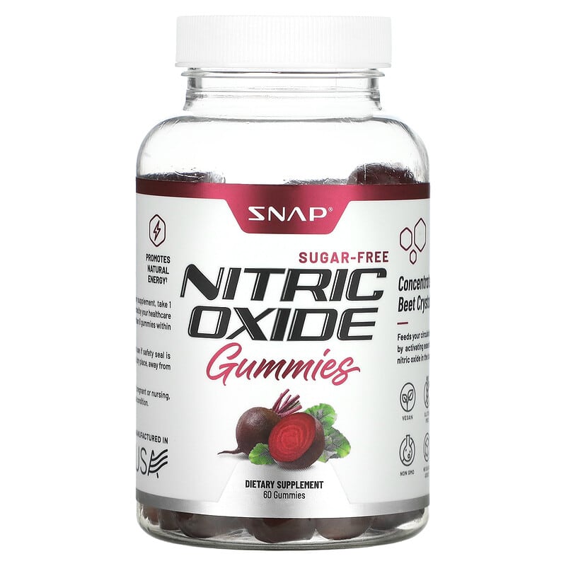 Snap Supplements Nitric Oxide Gummies Sugar-Free 60 Gummies 8 Thực phẩm chức năng Snap Supplements Nitric Oxide Gummies Sugar-Free 60 Gummies 850039253317