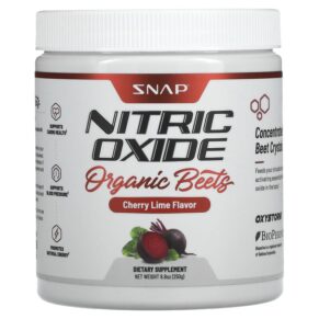 Thực phẩm chức năng Snap Supplements Nitric Oxide Organic Beets Cherry Lime 8.8 oz (250 g) 850039253003