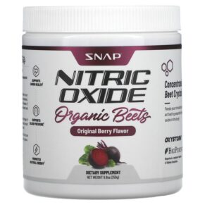 Thực phẩm chức năng Snap Supplements Nitric Oxide Organic Beets Original Berry 8.8 oz (250 g) 850039253010
