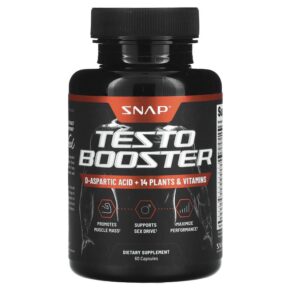 Thực phẩm chức năng Snap Supplements Testo Booster 60 Capsules 850039253416