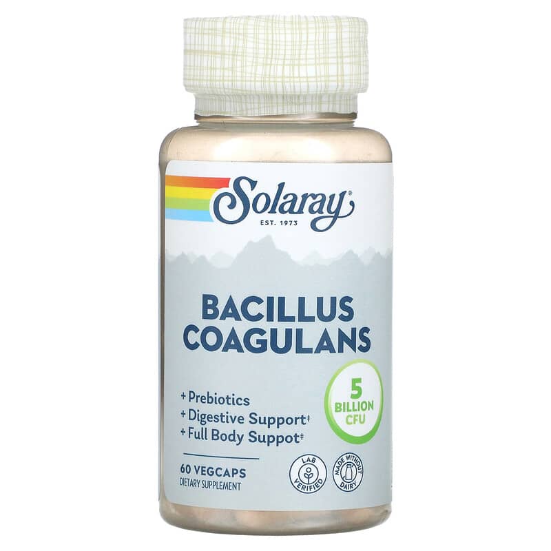 Solaray Bacillus Coagulans 2.5 Billion 60 VegCaps 8 Thực phẩm chức năng Solaray Bacillus Coagulans 2.5 Billion 60 VegCaps 076280731767