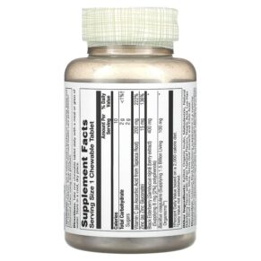 Thực phẩm bổ sung Solaray Black Elderberry with SambuActin 30 Chewables 076280254181