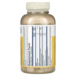 Thực phẩm bổ sung Solaray Buffered Vitamin C Chewable Natural Orange 485 mg 100 Chewables 076280449051