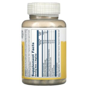 Thực phẩm bổ sung Solaray Buffered Vitamin C with Bioflavonoid Concentrate 500 mg 100 VegCaps 076280044201