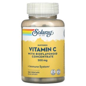Thực phẩm chức năng Solaray Buffered Vitamin C with Bioflavonoid Concentrate 500 mg 100 VegCaps 076280044201