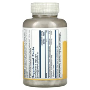Thực phẩm bổ sung Solaray Cal-Mag Citrate 1:1 Ratio 180 VegCaps 076280045253