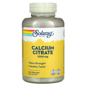 Thực phẩm chức năng Solaray Calcium Citrate 250 mg 120 VegCaps 076280045857
