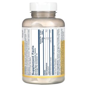 Thực phẩm bổ sung Solaray Calcium Citrate Natural Orange 250 mg 60 Chewables 076280045840