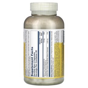 Thực phẩm bổ sung Solaray Calcium Citrate with Vitamin D-3 250 mg 240 VegCaps 076280131765