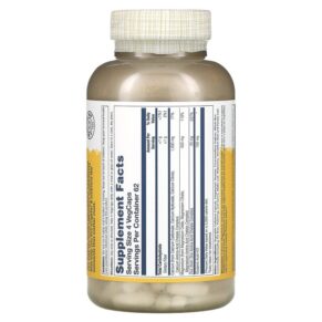 Thực phẩm bổ sung Solaray Calcium Magnesium Zinc 250 VegCaps 076280045611