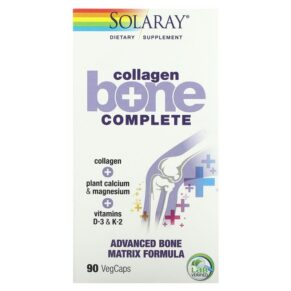 Thực phẩm chức năng Solaray Collagen Bone Complete Advanced Bone Matrix Formula 90 VegCaps 076280664560