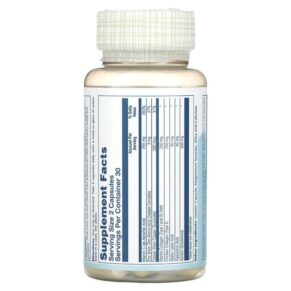 Thực phẩm bổ sung Solaray Collagen Keratin with Alpha Lipoic Acid & Hyaluronic Acid 60 Capsules 076280737998