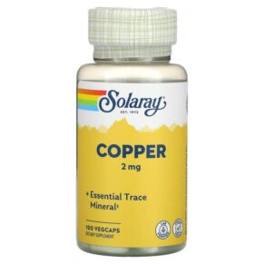 Thực phẩm chức năng Solaray Copper 2 mg 100 VegCaps 076280459319