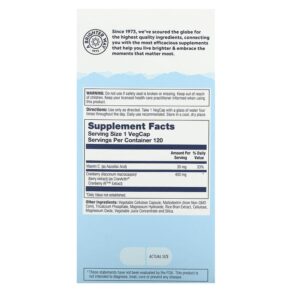 Thực phẩm bổ sung Solaray CranActin Urinary Tract Health 400 mg 120 VegCaps 076280008418