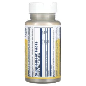 Thực phẩm bổ sung Solaray Dry Form Vitamin A 7.500 mcg 60 VegCaps 076280041309