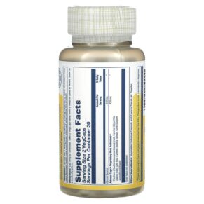 Thực phẩm bổ sung Solaray Freeze-Dried Adrenal Caps with Herb Activators 60 VegCaps 076280051001