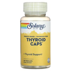 Thực phẩm chức năng Solaray Freeze Dried Thyroid Caps 60 VegCaps 076280052107