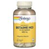 Thực phẩm chức năng Solaray High Potency Betaine HCL with Pepsin 650 mg 250 VegCaps 076280048155