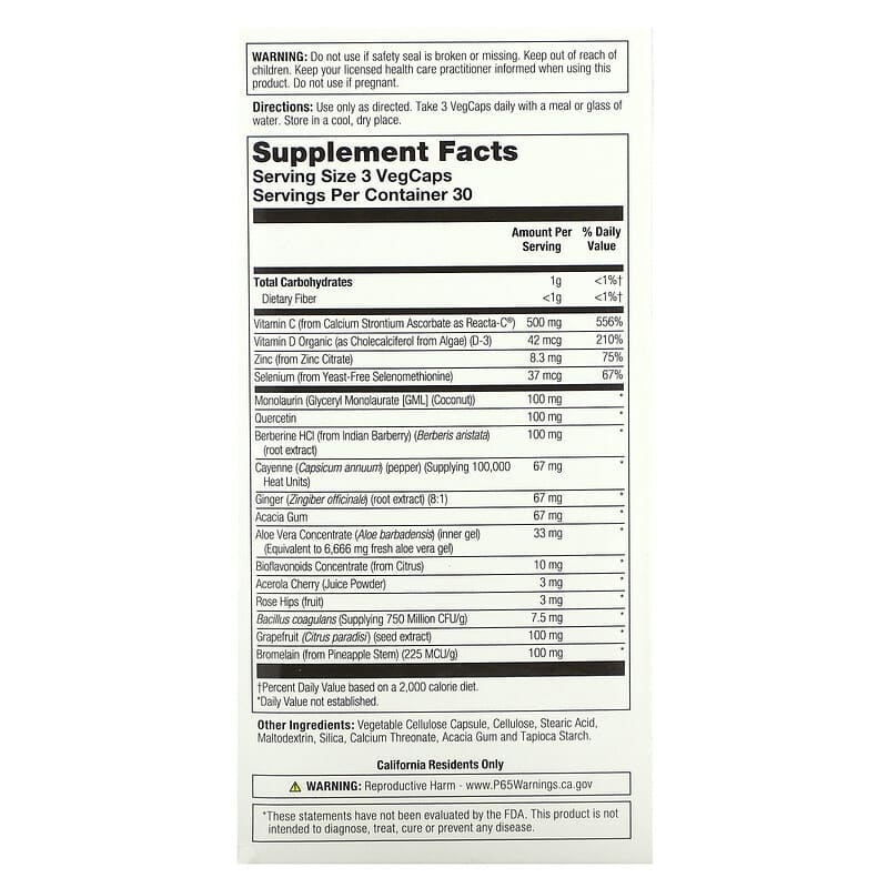 Solaray ImmuFight Respiratory Support 90 VegCaps 2 Thực phẩm bổ sung Solaray ImmuFight Respiratory Support 90 VegCaps 076280563160