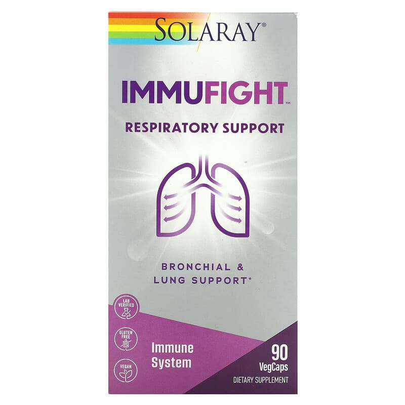Solaray ImmuFight Respiratory Support 90 VegCaps 8 Thực phẩm chức năng Solaray ImmuFight Respiratory Support 90 VegCaps 076280563160