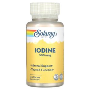 Thực phẩm chức năng Solaray Iodine 500 mcg 30 VegCaps 076280142600