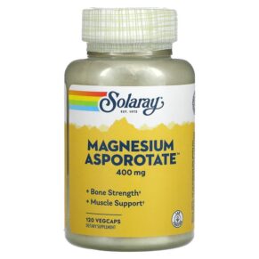 Thực phẩm chức năng Solaray Magnesium Asporotate 200 mg 120 VegCaps 076280046212