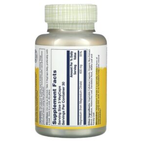 Thực phẩm bổ sung Solaray Magnesium Citrate 133 mg 90 Capsules 076280463019