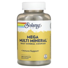 Thực phẩm chức năng Solaray Mega Multi Mineral 200 Capsules 076280045116