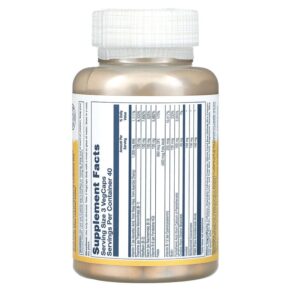 Thực phẩm bổ sung Solaray Mega Vitamin B-Stress Timed-Release 120 VegCaps 076280042412