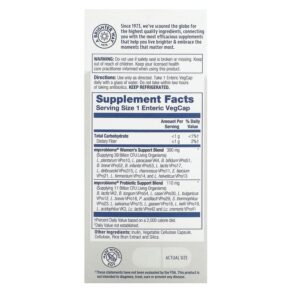Thực phẩm bổ sung Solaray Mycrobiome Probiotic Women's Formula 50 Billion 30 Enteric VegCaps 076280737202
