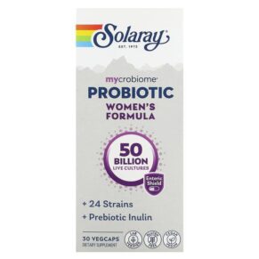 Thực phẩm chức năng Solaray Mycrobiome Probiotic Women's Formula 50 Billion 30 Enteric VegCaps 076280737202
