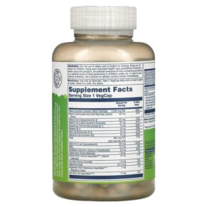 Thực phẩm bổ sung Solaray Once Daily High Energy Multivitamin 120 VegCaps 076280047318